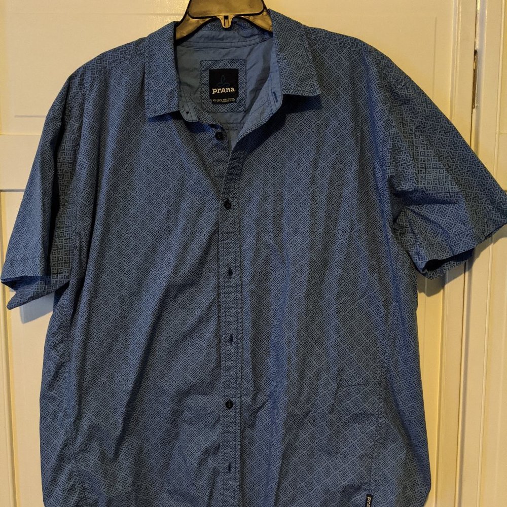 Prana Xxl Lightweight Button Down Short Sleeve Sh… - image 1